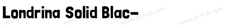 Londrina Solid Blac字体转换